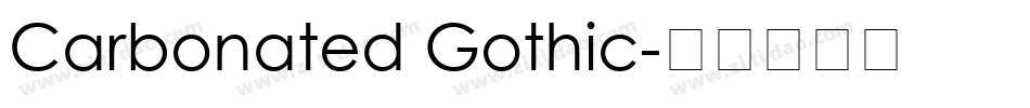 Carbonated Gothic字体转换